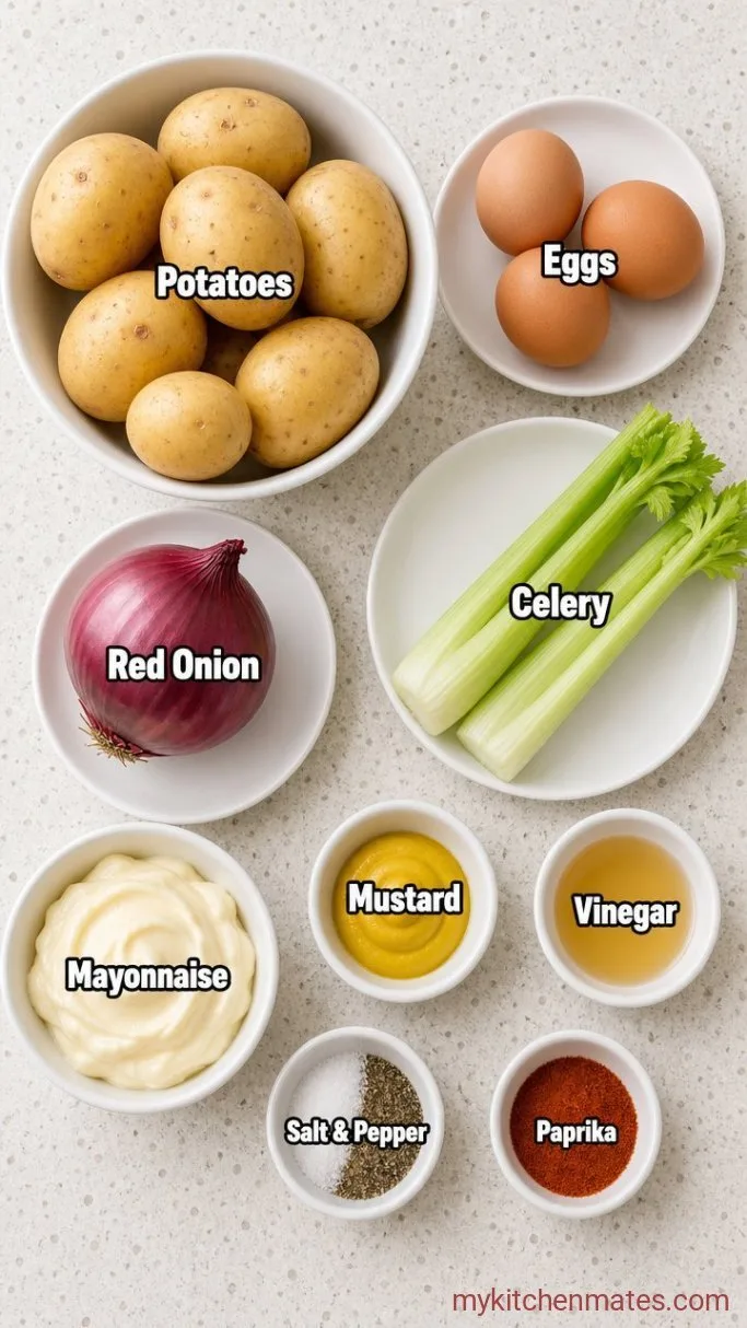 Creamy Potato Salad with Egg: The 35-Minute Classic Ingredients
