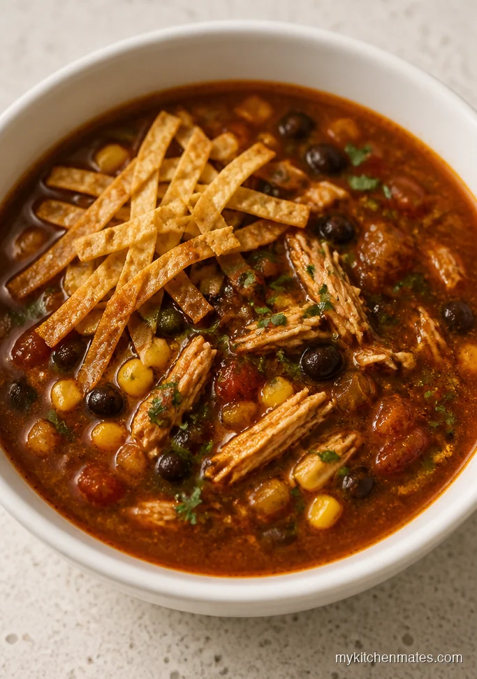 Pressure Cooker Chicken Tortilla Soup
