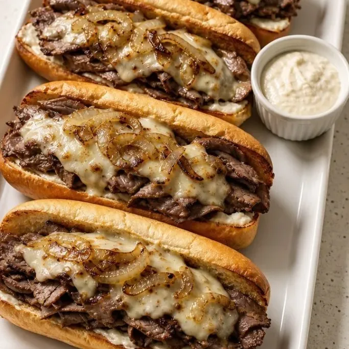 Prime Rib Sandwich with Horseradish Cream and Au Jus Prime Rib Sandwich