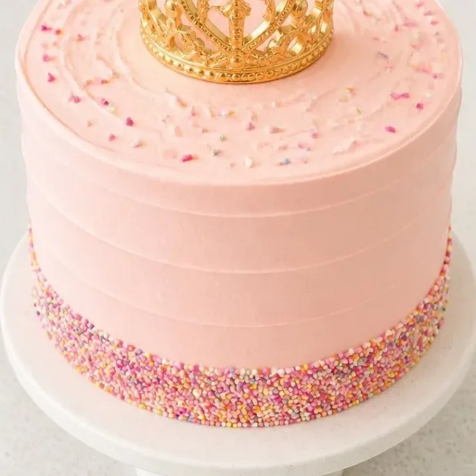 Princess Birthday Cake with Vanilla Buttercream Princess Birthday Cake