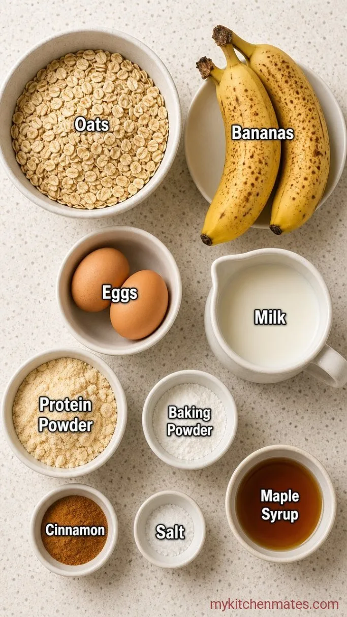 Fluffy Blender Protein Baked Oats Ingredients