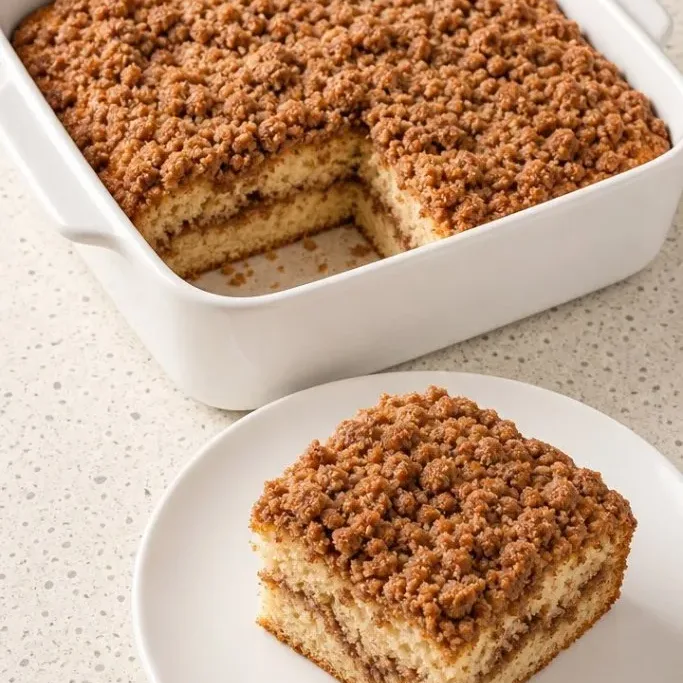 Fluffy Protein Coffee Cake with Cinnamon Streusel Protein Coffee Cake