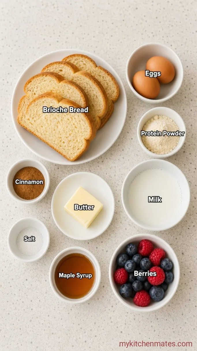 15-Minute Protein French Toast Ingredients