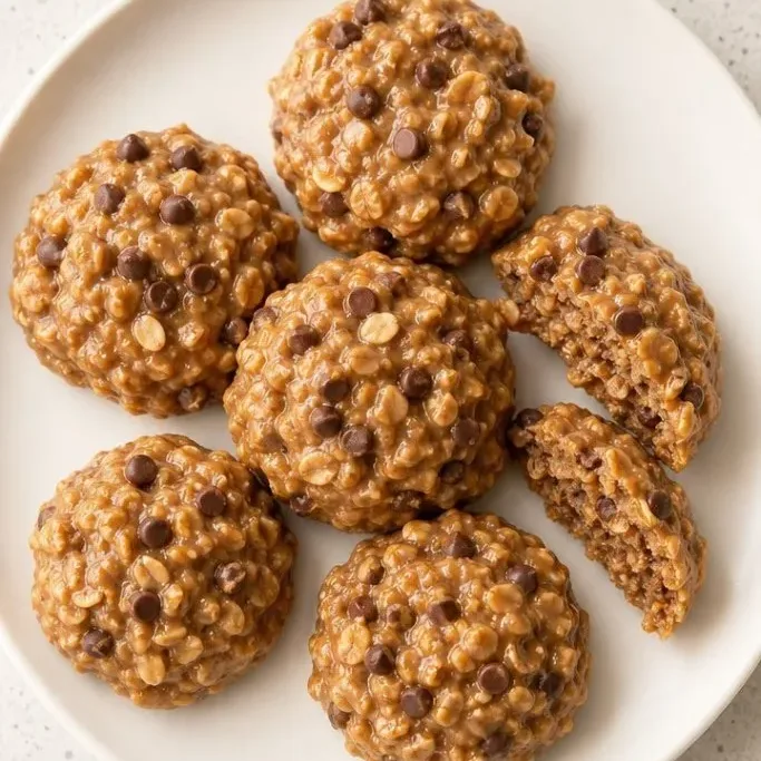 6-Ingredient Protein No Bake Cookies Protein No Bake Cookies