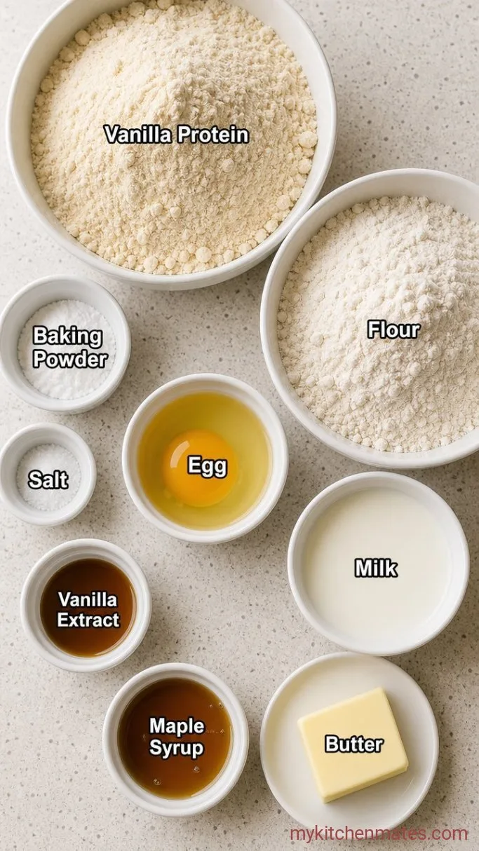 Fluffy 5-Minute Protein Pancake Bowl Ingredients