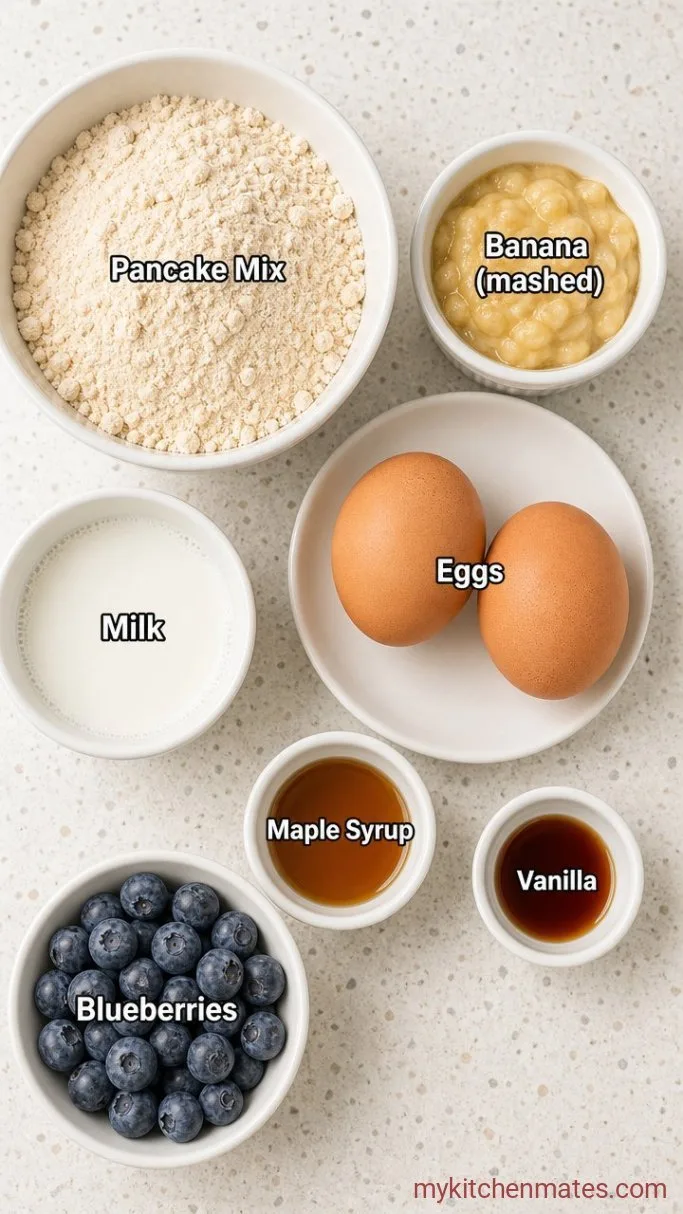 Protein Pancake Muffins (One Bowl, 30 Minutes) Ingredients