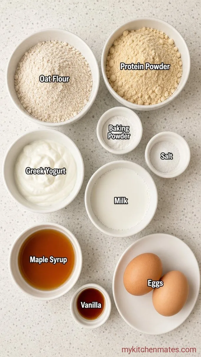 Fluffy High-Protein Sheet Pan Pancakes Ingredients