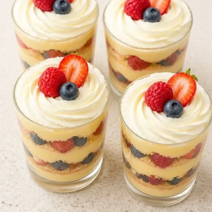 Quick No-Bake Pudding Parfait Cups Pudding Parfait Cups