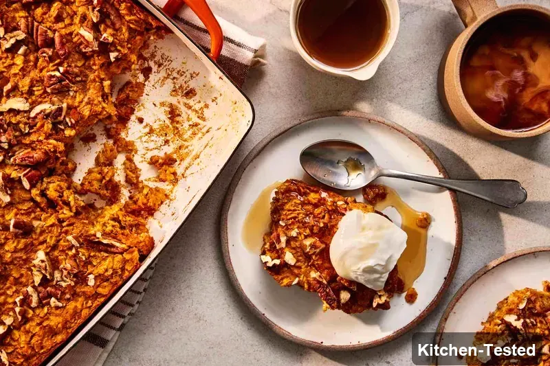 Cozy Pumpkin Baked Oatmeal pumpkin baked oatmeal