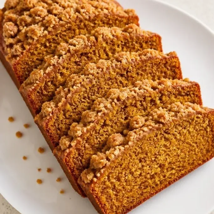 Pumpkin Bread with Streusel Topping