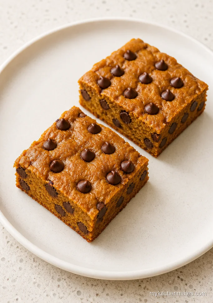 Pumpkin Chocolate Chip Blondies