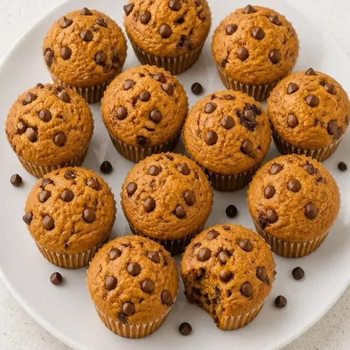 30-Minute Pumpkin Chocolate Chip Muffins (Moist & Fluffy) pumpkin chocolate chip muffins