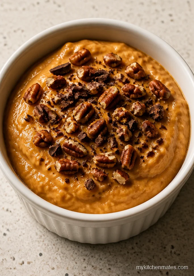 Pumpkin Cottage Cheese Mousse