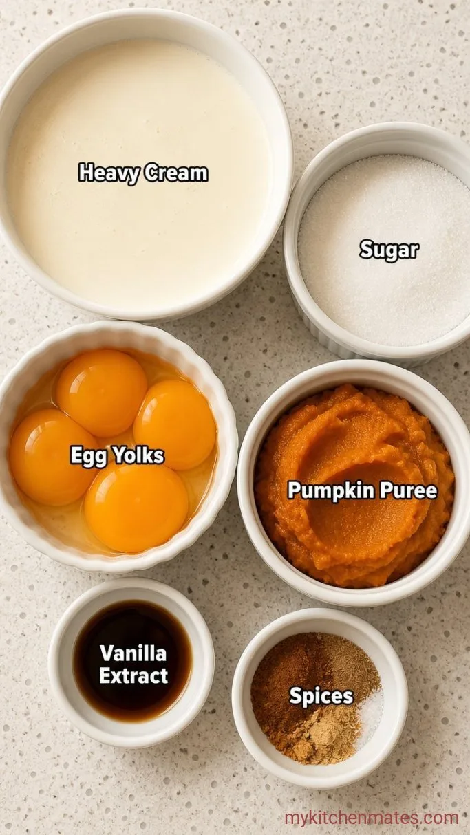 Make-Ahead Pumpkin Creme Brulee Ingredients