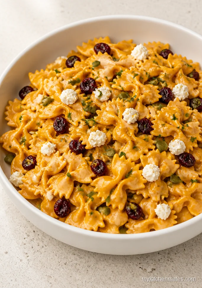 Pumpkin Goat Cheese Pasta Salad