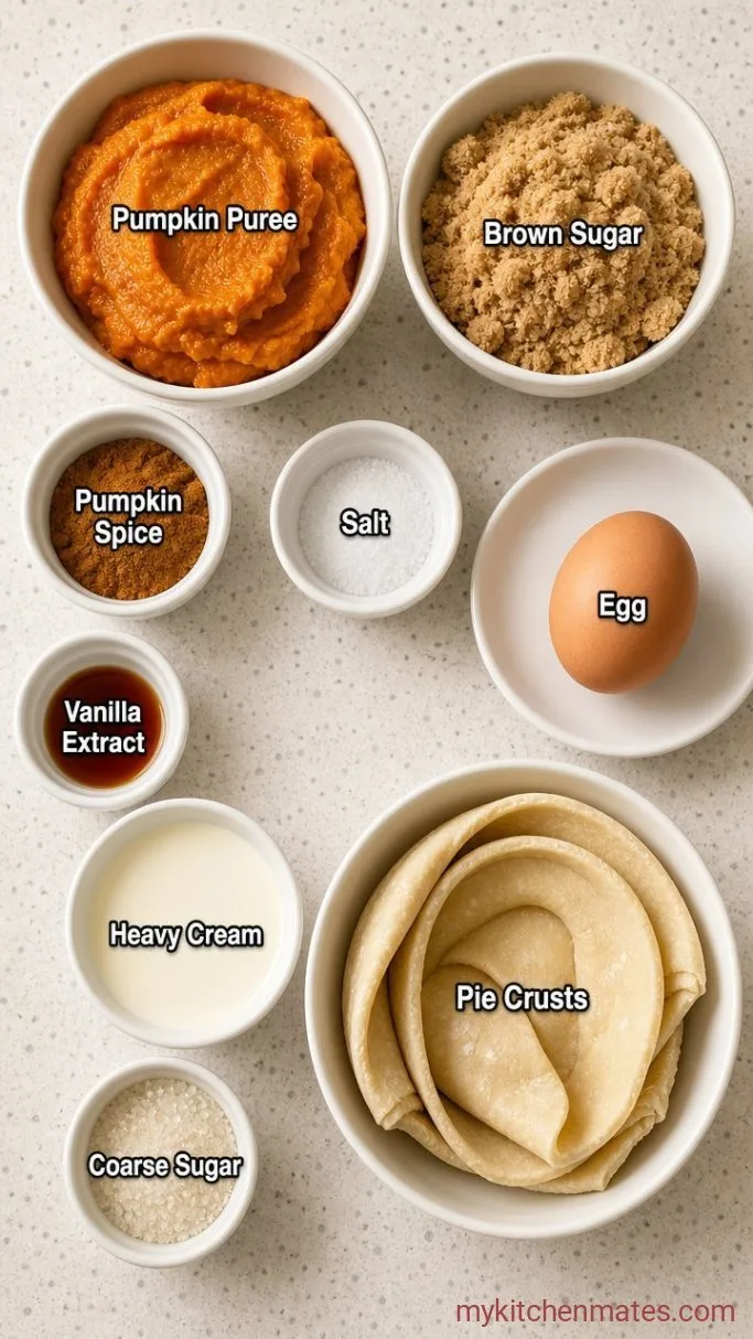 Flaky Pumpkin Hand Pies (with Store-Bought Dough) Ingredients