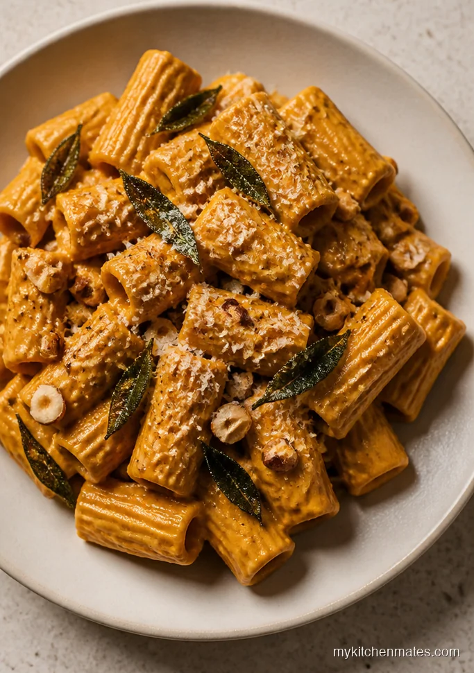 Pumpkin Pasta with Hazelnut Butter