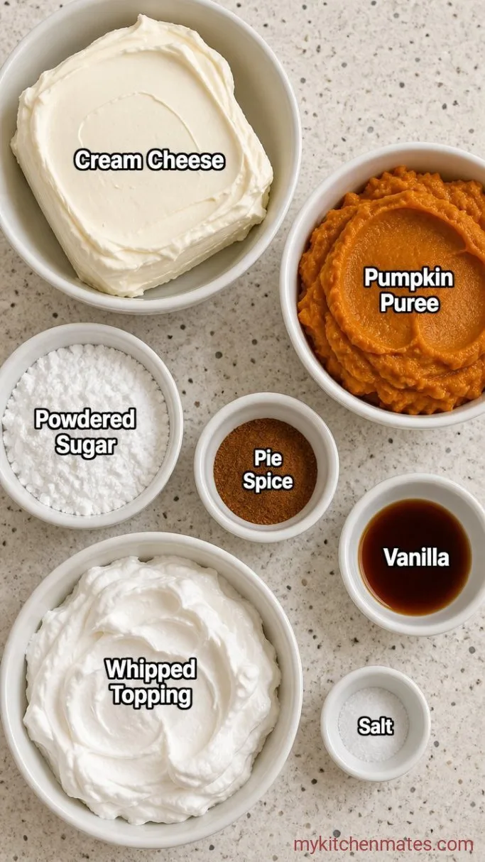 Easy Pumpkin Pie Dip (Ready in 10 Minutes) Ingredients