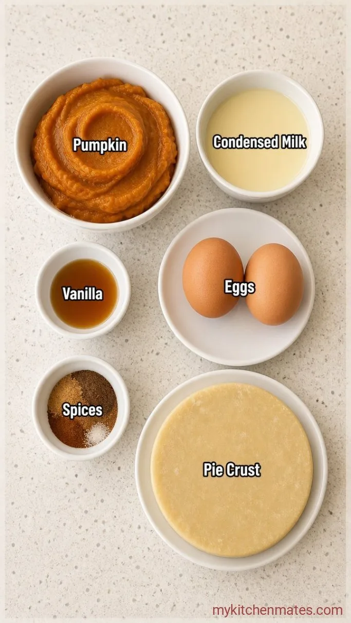 Creamy Pumpkin Pie With Condensed Milk Ingredients