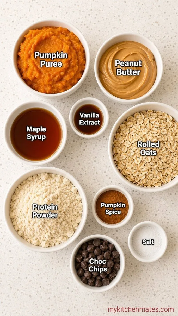 Quick No-Bake Pumpkin Protein Balls Ingredients