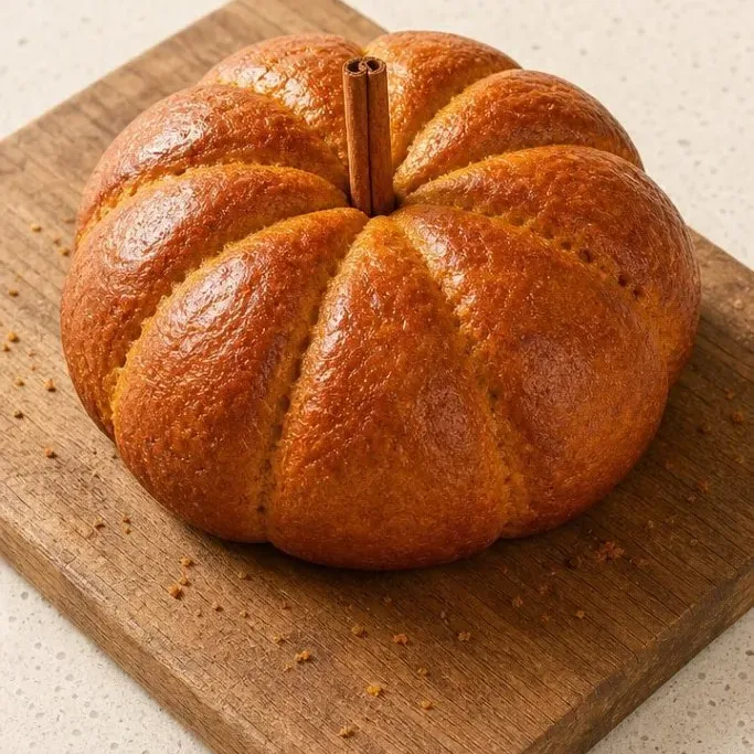 Pumpkin Shaped Bread