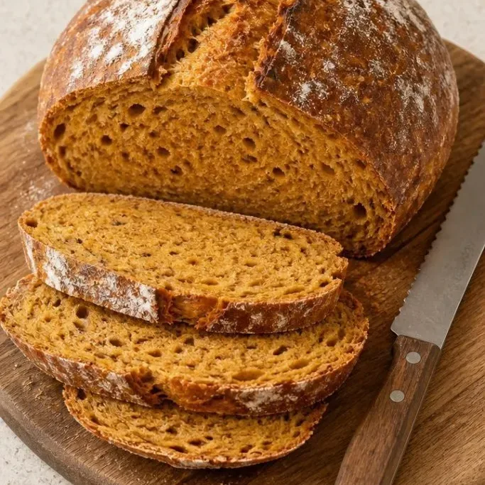 Pumpkin Spice Sourdough Bread