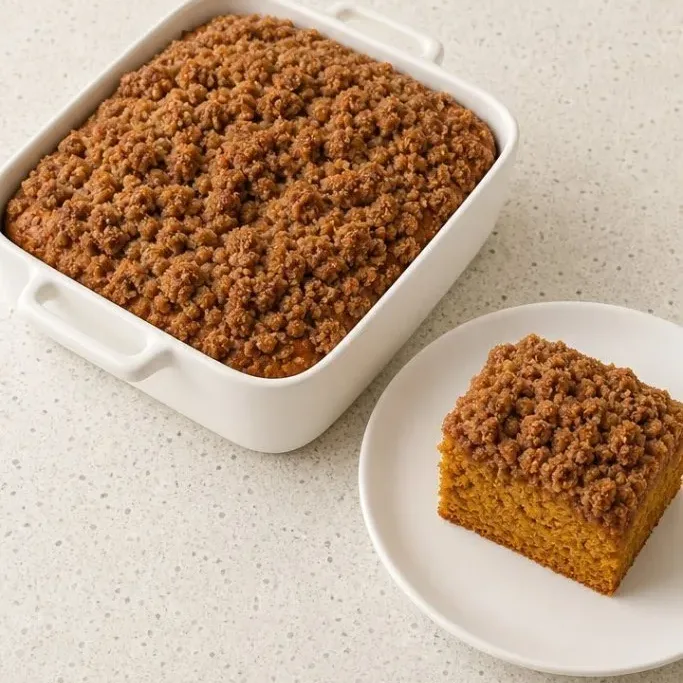 Moist Pumpkin Streusel Coffee Cake with Buttery Streusel Pumpkin Streusel Coffee Cake