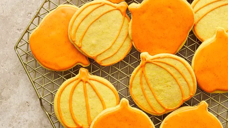 Pumpkin Sugar Cookies Food photo of Pumpkin Sugar Cookies