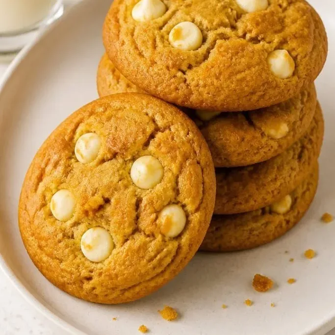 Soft Pumpkin White Chocolate Chip Cookies Pumpkin White Chocolate Chip Cookies