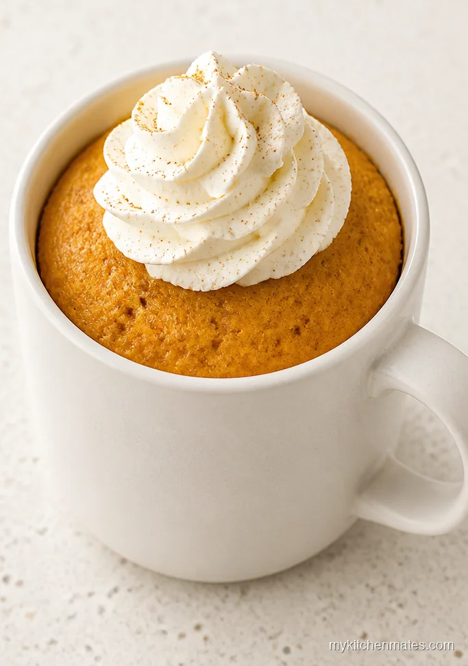 Pumpkin Yellow Cake Mug Cake