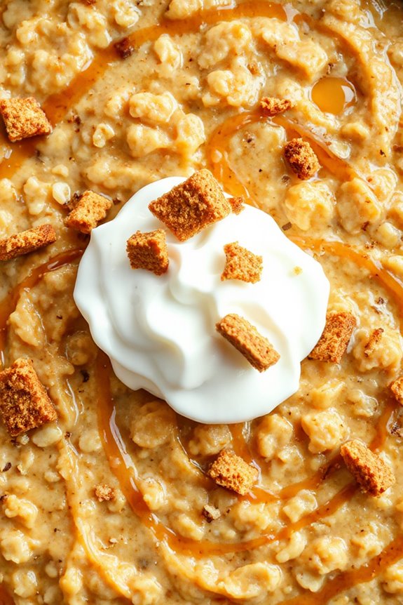 pumpkin pie flavored oatmeal