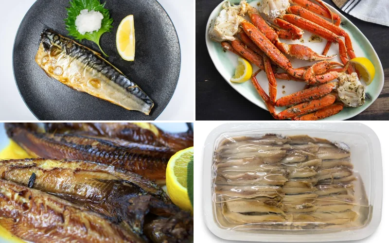 purine-rich-foods-list collage