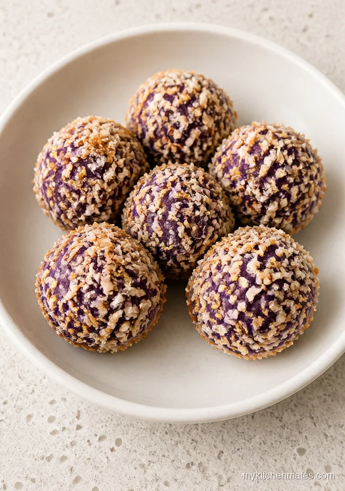 Purple Sweet Potato Coconut Bites