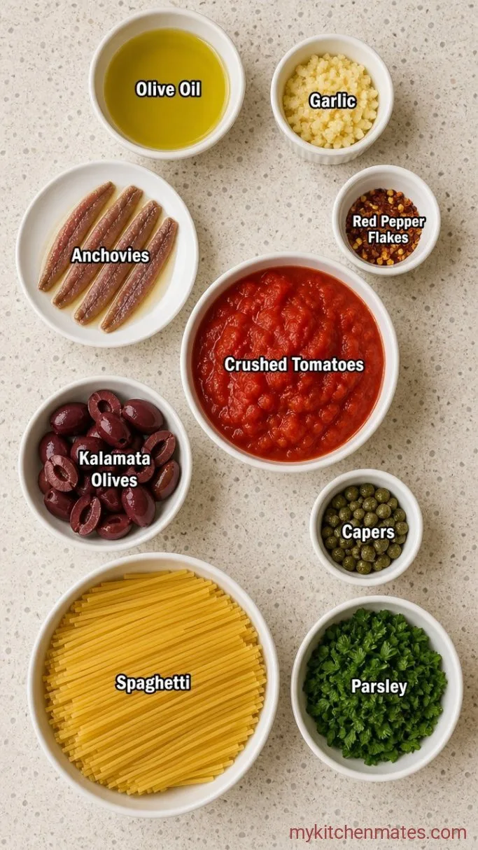 Pantry Puttanesca Sauce (20 Minutes) Ingredients
