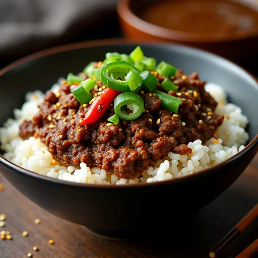 Quick Korean Ground Beef Rice Bowls