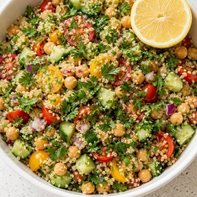 Quinoa Chickpea Salad