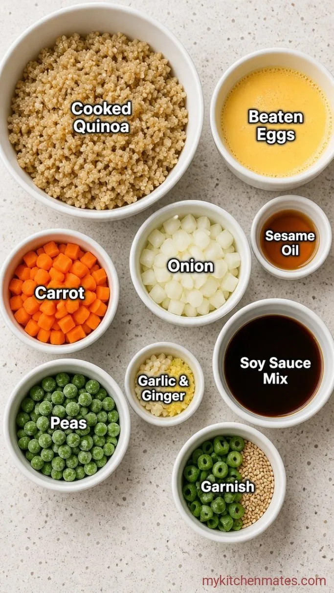 Quick Quinoa Fried Rice Ingredients