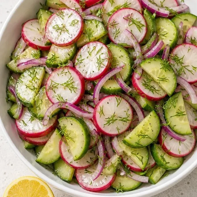 Radish Cucumber Salad