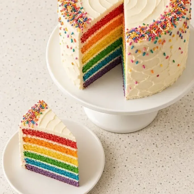 Rainbow Birthday Cake