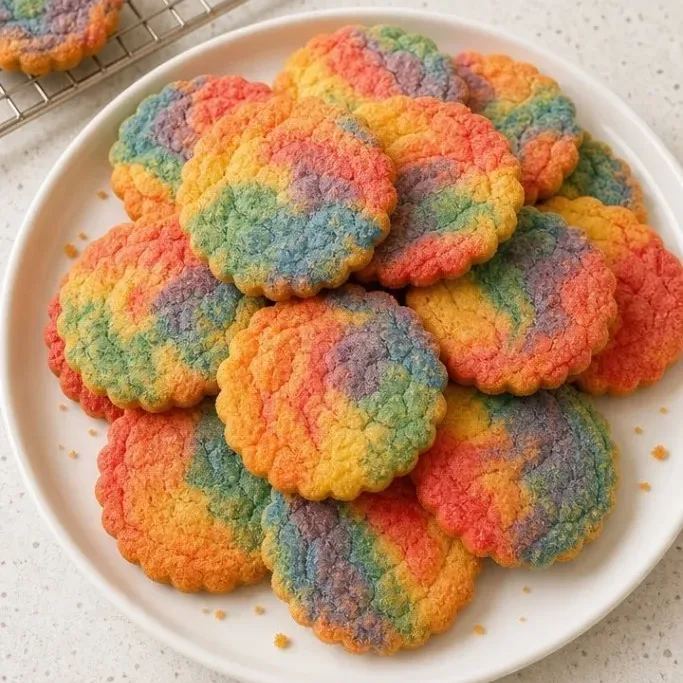 No-Chill Marbled Rainbow Sugar Cookies Rainbow Sugar Cookies