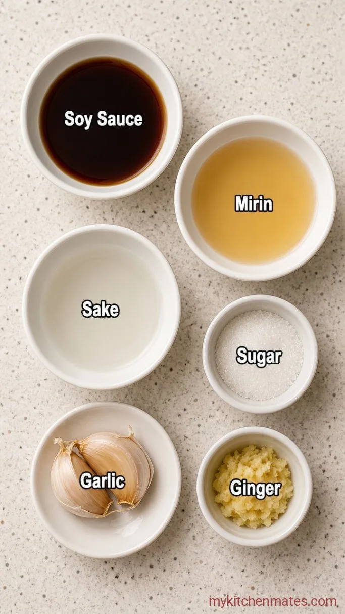 5-Minute Ramen Egg Marinade (Just 4 Ingredients) Ingredients