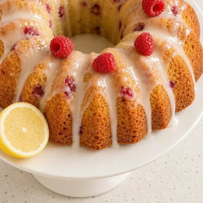 Raspberry Bundt Cake