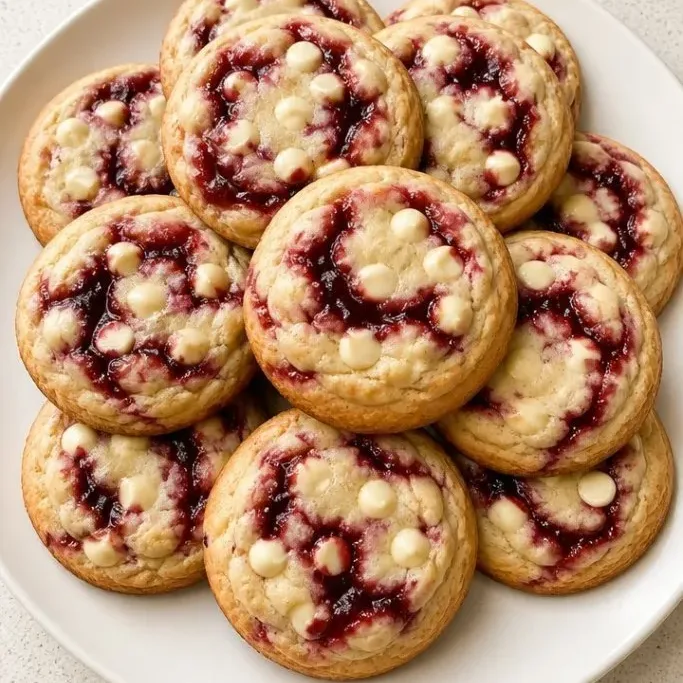 Raspberry Cheesecake Cookies