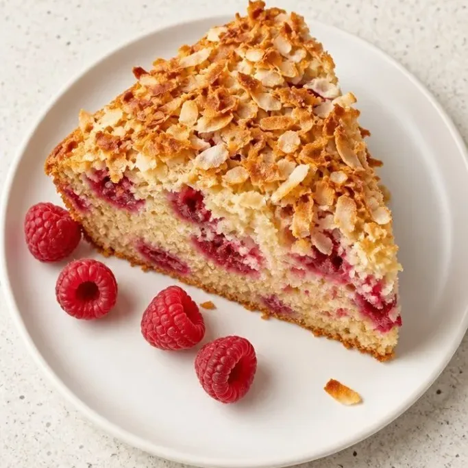 Raspberry Coconut Cake