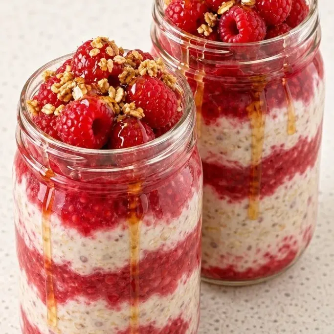 Raspberry Overnight Oats