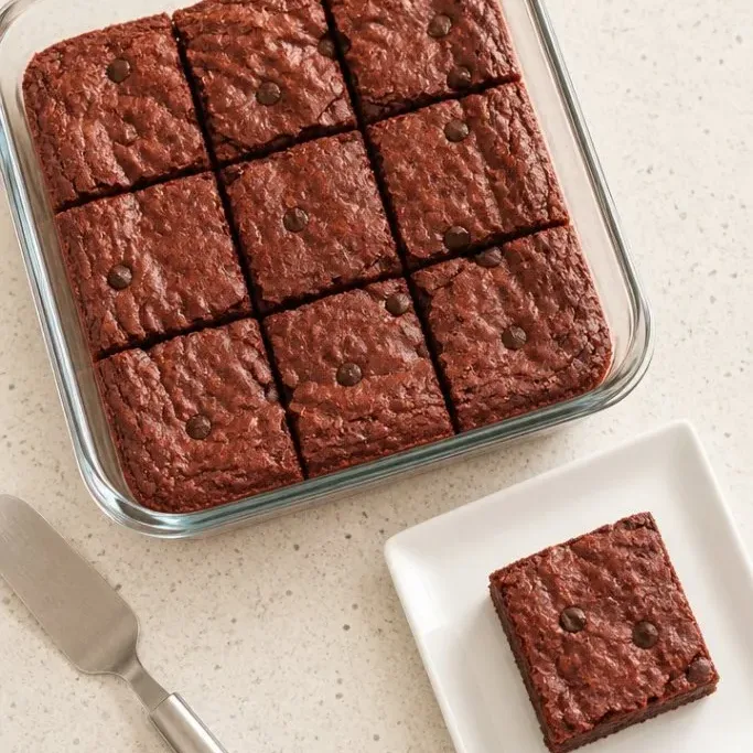 4-Ingredient Red Velvet Box Cake Brownies Red Velvet Box Cake Brownies