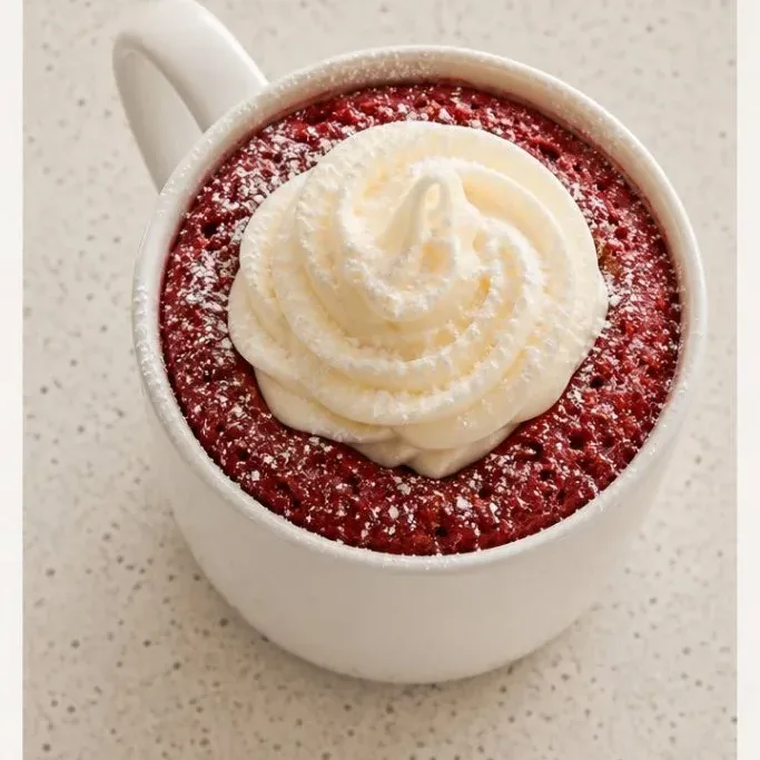 5-Minute Red Velvet Mug Cake Red Velvet Mug Cake
