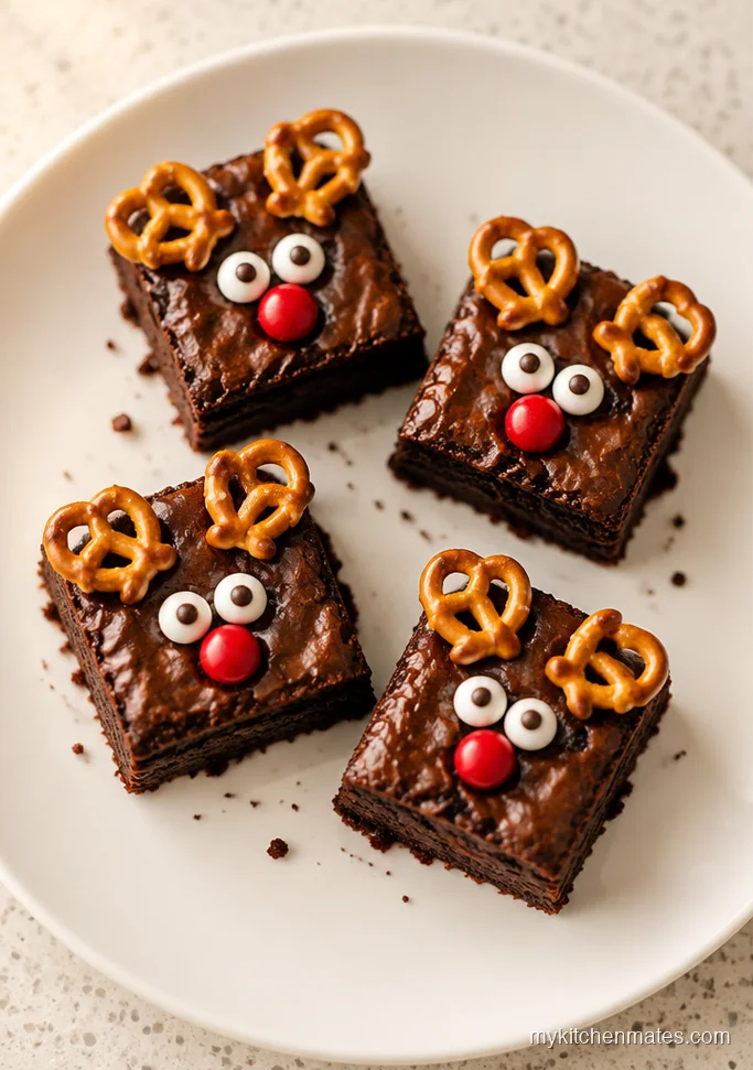 Reindeer Brownie Bites