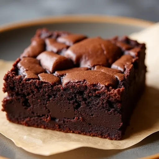 Rich Dark Chocolate Fudge Brownies with Walnuts