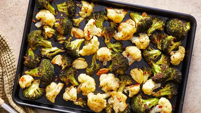 Roasted Broccoli & Cauliflower Food photo of Roasted Broccoli & Cauliflower
